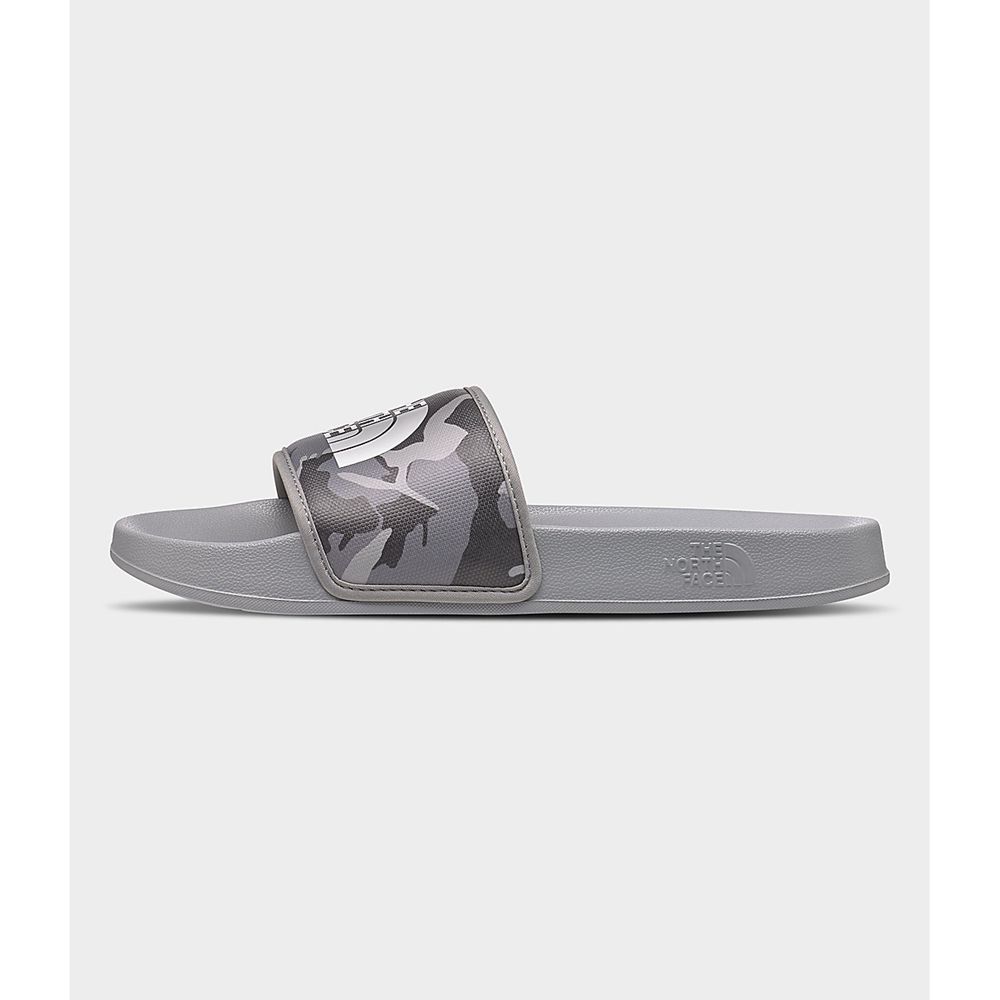 The North Face Slide Mens Australia - The North Face Base Camp Iii Grey Camo Print / Grey (CKR-95726